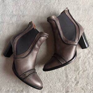 Lottusse 1877 Regency Distressed Leather Granny Chelsea Boot Made In Spain 36.5